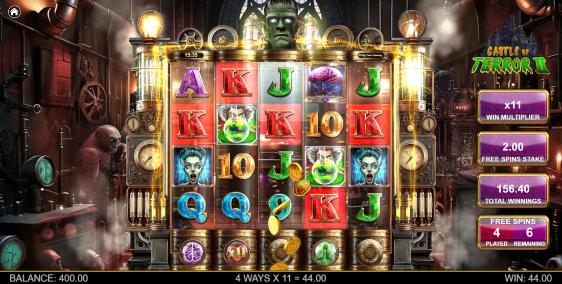 Castle Of Terror 2 Free Spins